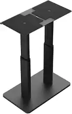 Front. Kanto - Kanto SCH Universal Height Adjustable Center Channel Speaker Stand - Black.