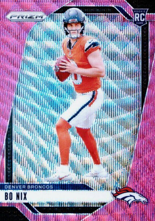 PRIZM ROOKIE RC CARD DENVER BRONCOS BO NIX