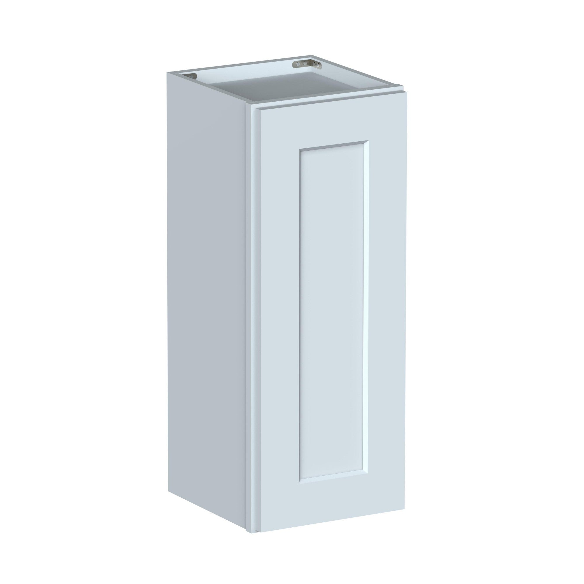 Alt View 1. Boyel Living - 12in.W x0.75in.D x30in.H Dove Gray WALL CABINET Fully assembled Cabinet With One Glass Door - Gray.