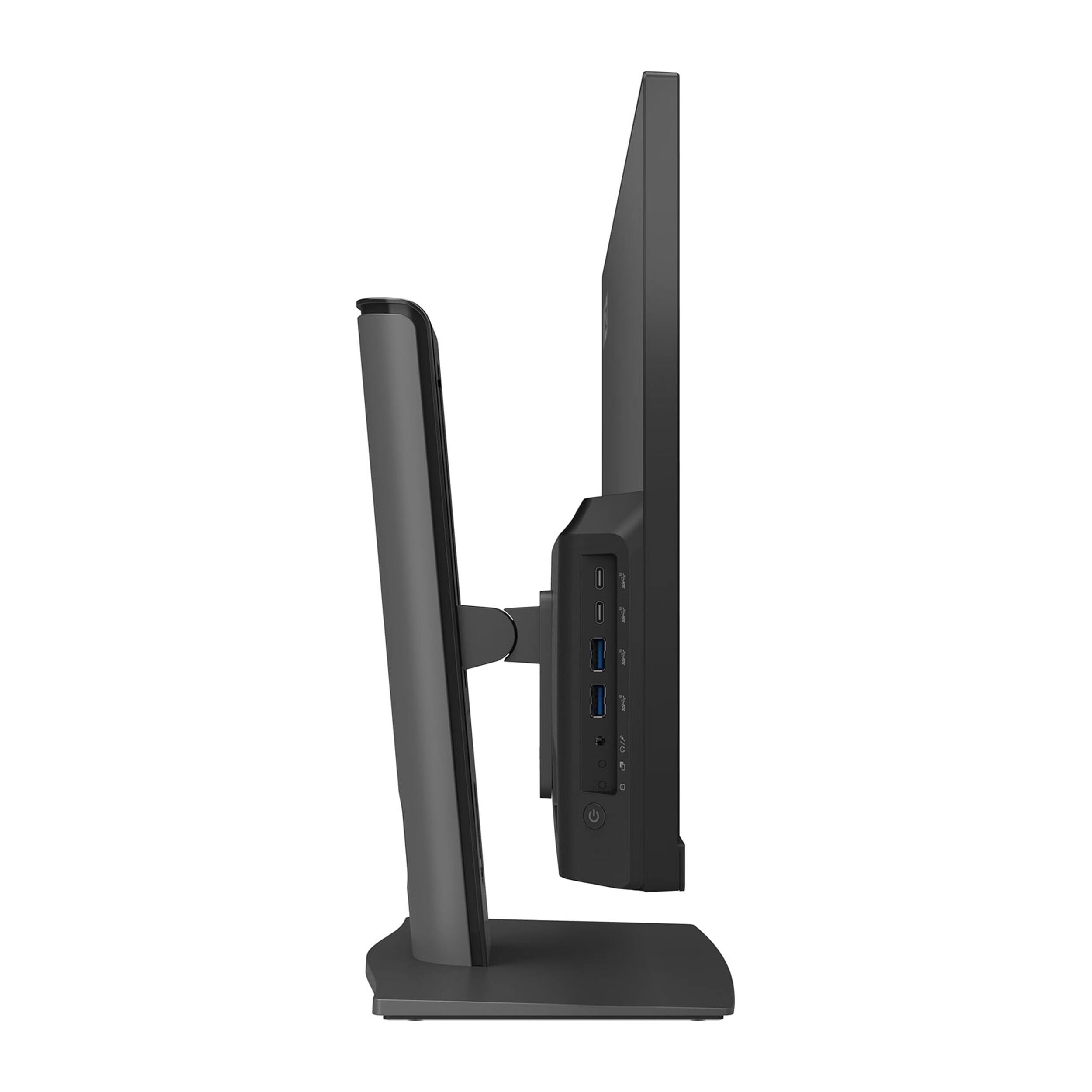 Alt View 4. MSI - MSI Modern 23.8" Touch All-in-one Desktop,Intel 7 150U,32GB RAM,1TB SSD+1TB HDD,Wireless Keyboard&Mouse,Win11 Pro,Black - Black.