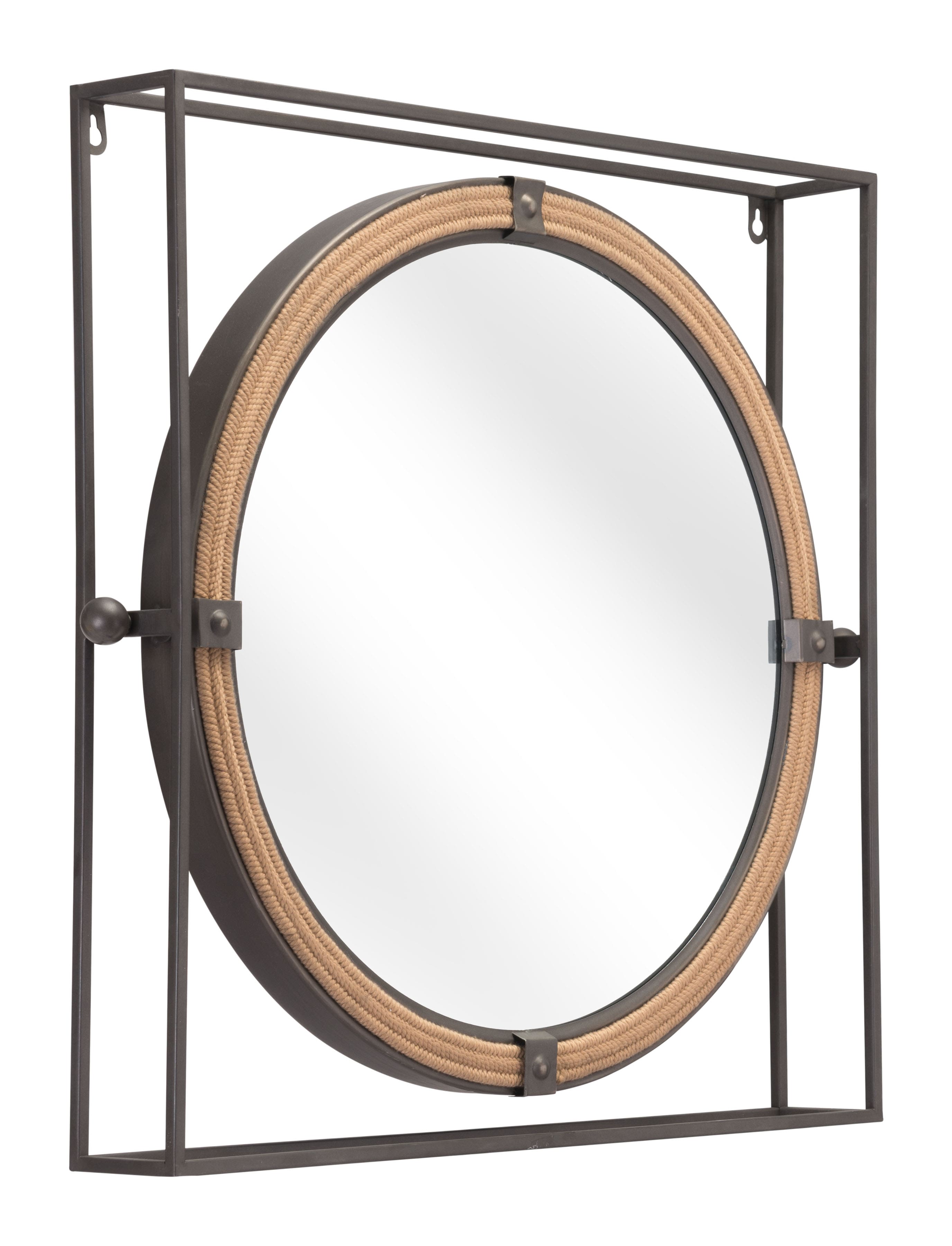 Hivvago - Capell Mirror - Antique Gray