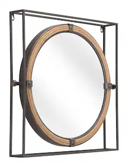 Hivvago - Capell Mirror - Antique Gray
