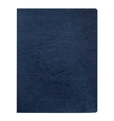 Left. Fellowes - Binding Covers, 11-1/4" x 8-3/4", Classic Navy, 200/Pack (52136).
