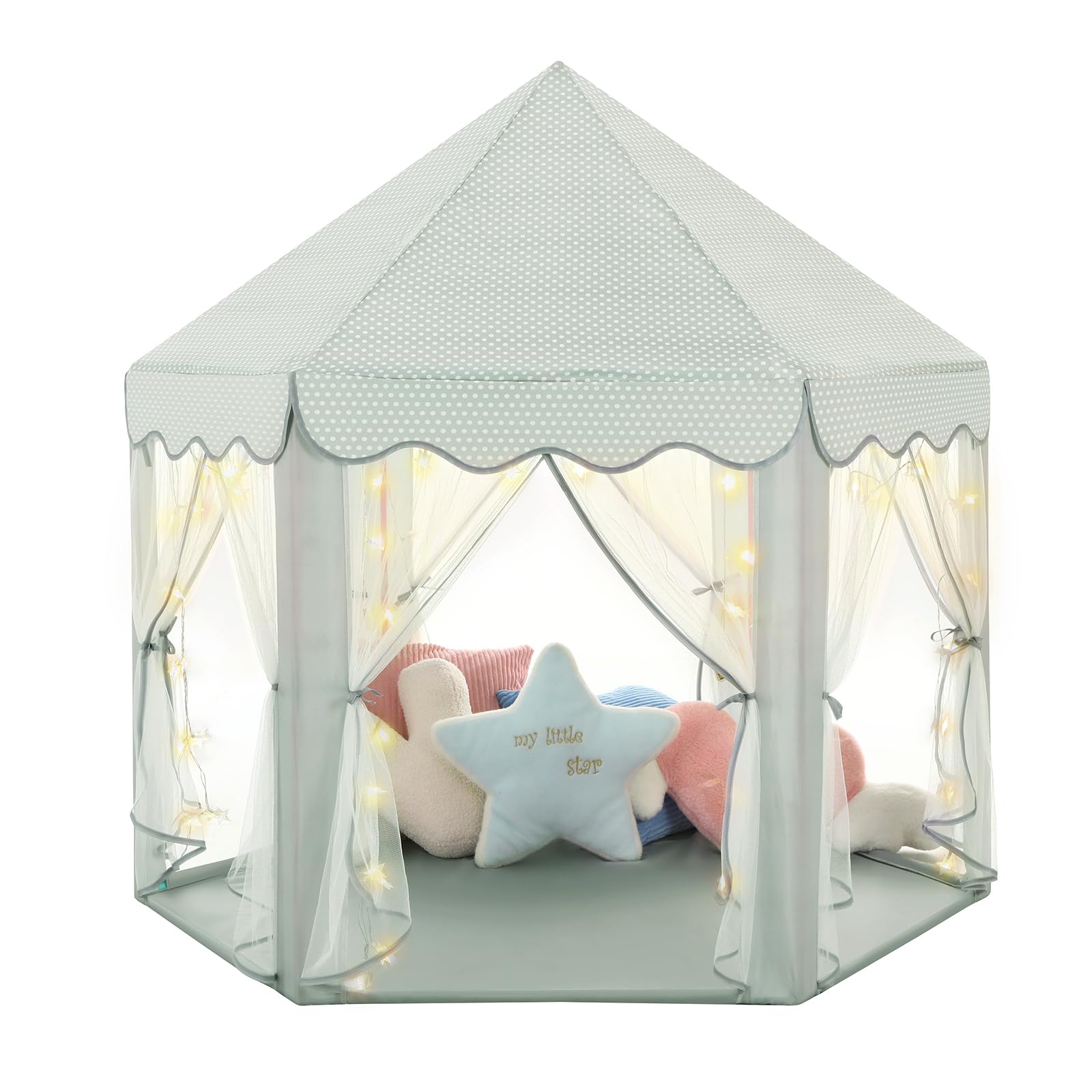 07 Celadon Tent with Little Star Lights