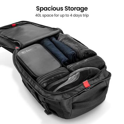 Tomtoc T66 17 Laptop Backpack Black Tomtoc T66 17 Laptop Backpack Black