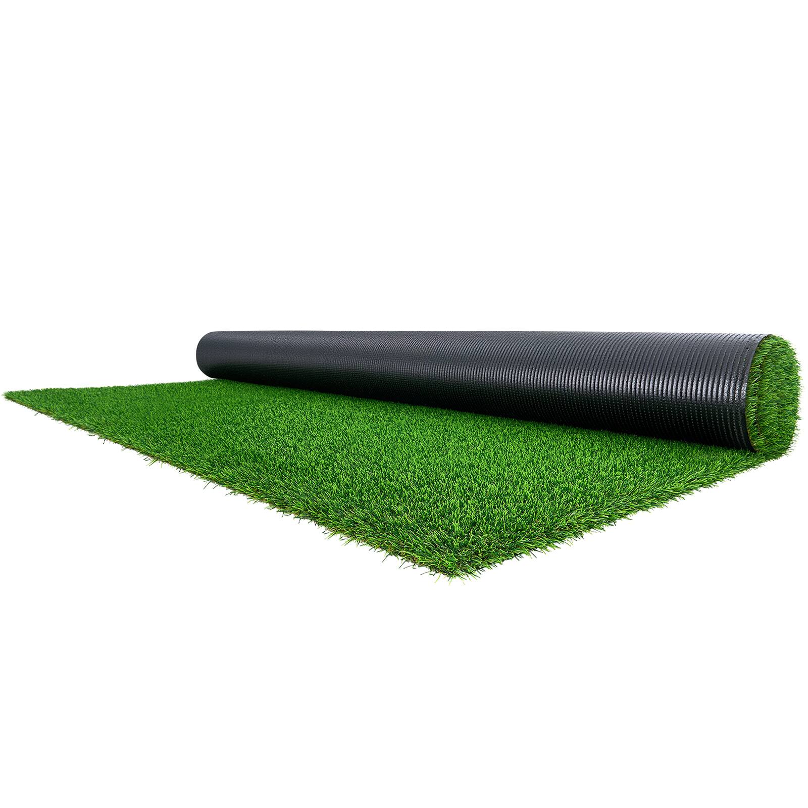 Alt View 5. VEVOR - Artificial Grass, 10 x 6.5 ft Fake Grass Turf Rug, 1.38 in Pile Height Realistic Synthetic Lawn Carpet Roll Mat - Green.