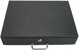 Cables Direct Online - 2U 19" Rack Mount Locking Storage Drawer – Steel Server Cabinet Case for DJ/IT/AV Equipment - Black