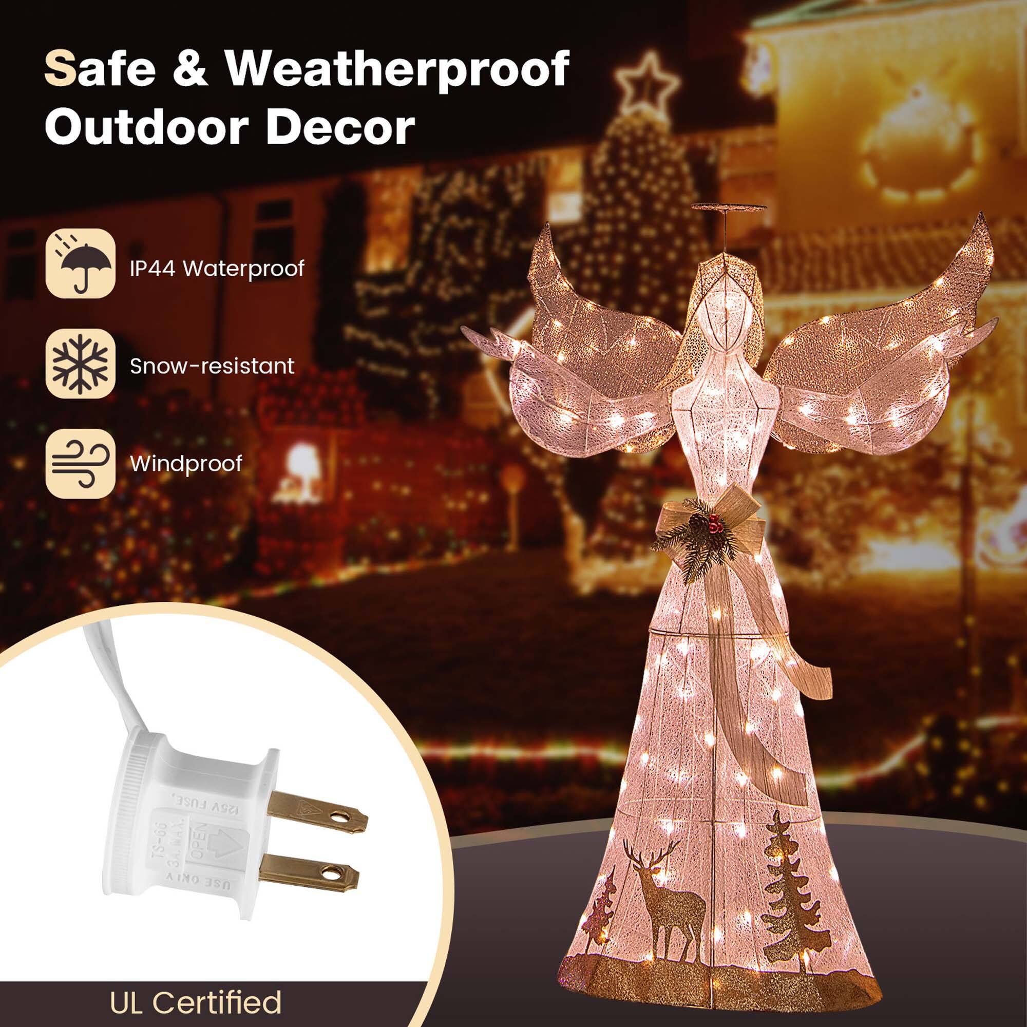 Safe & Weatherproof Outdoor Decor IP44 Waterproof Snow-resistant Windproof FUSE, ASUI TS-60 .MAX. 3 OPEN 4 INO Jn UL Certified