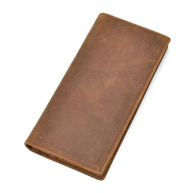 Steel Horse Leather - The Pathfinder Bifold Wallet | Genuine Leather Pocket Book - Brown