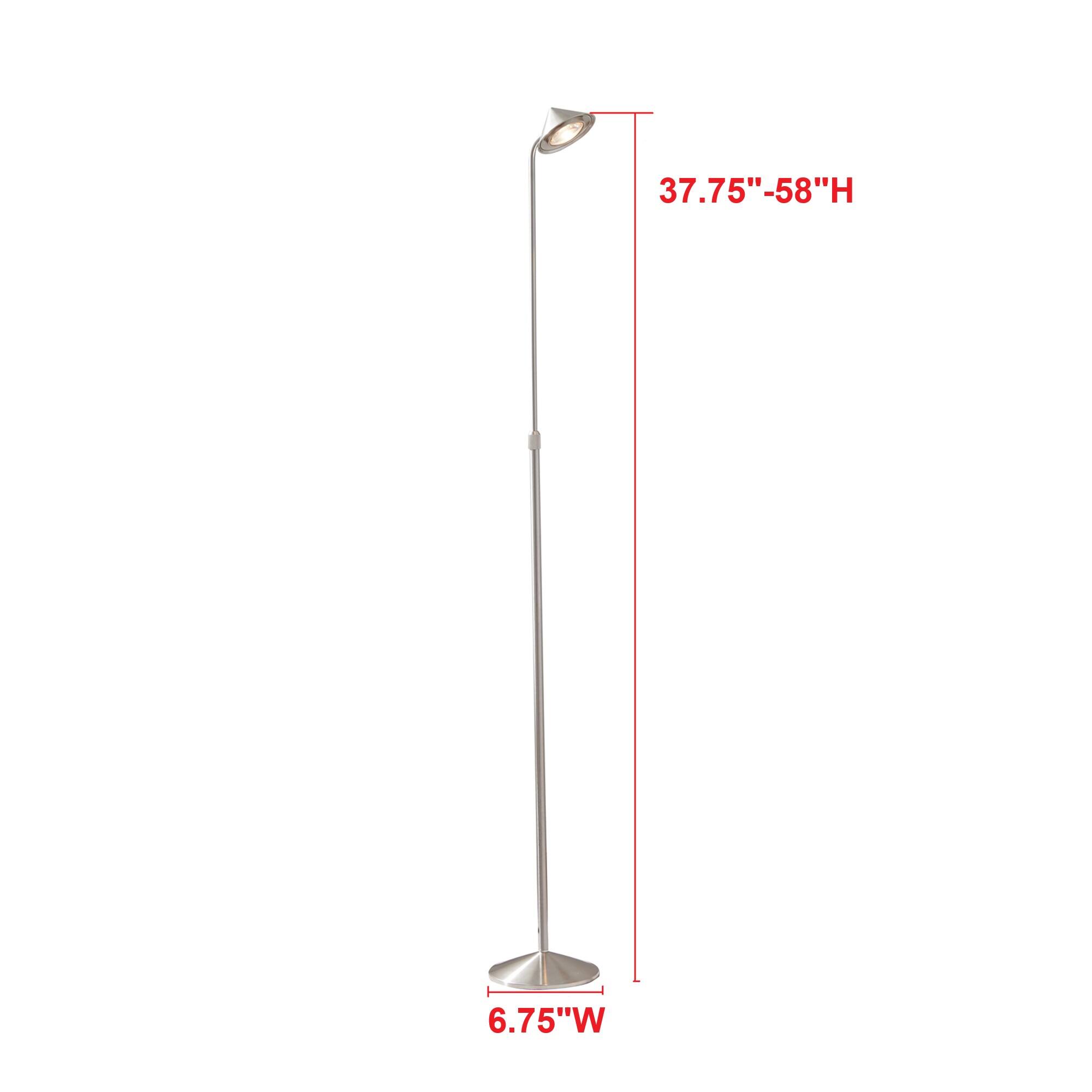 37.75"-58"H  
6.75"W