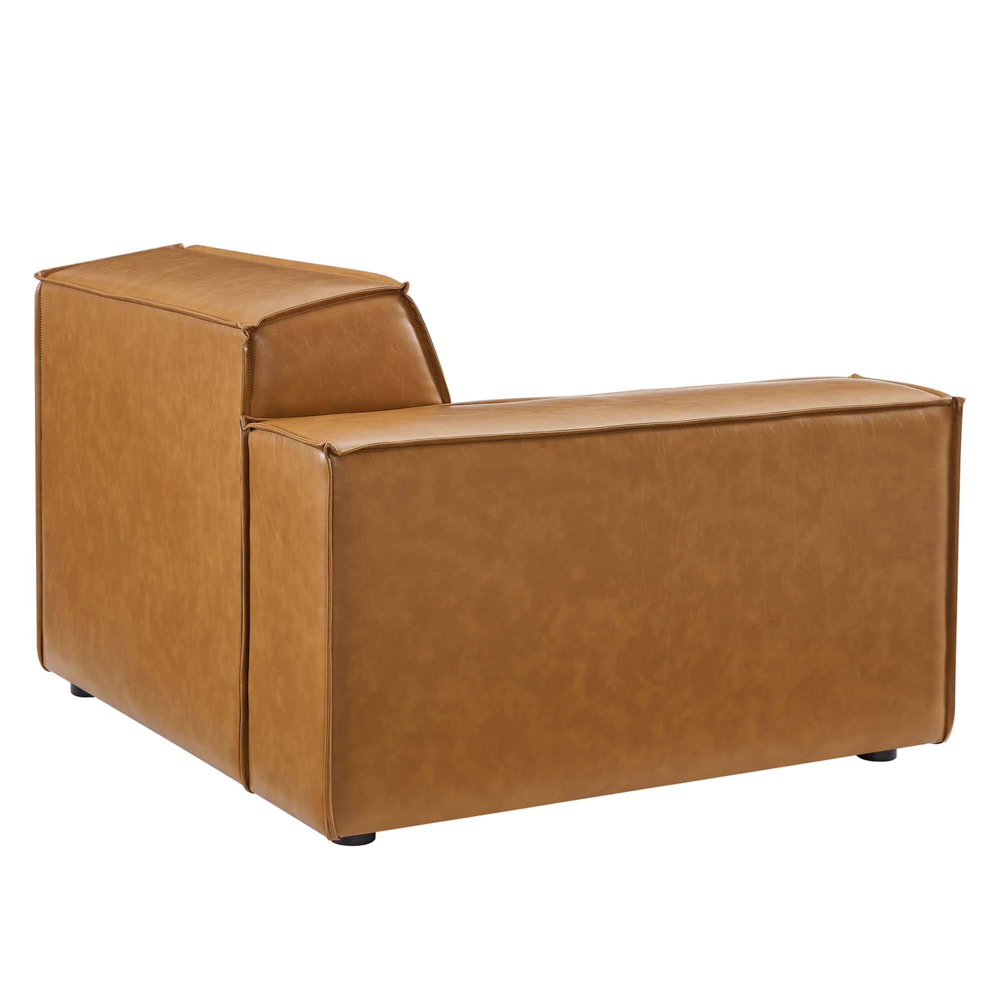 Alt View 1. Modway - Restore Vegan Leather Loveseat by Modway - Tan.
