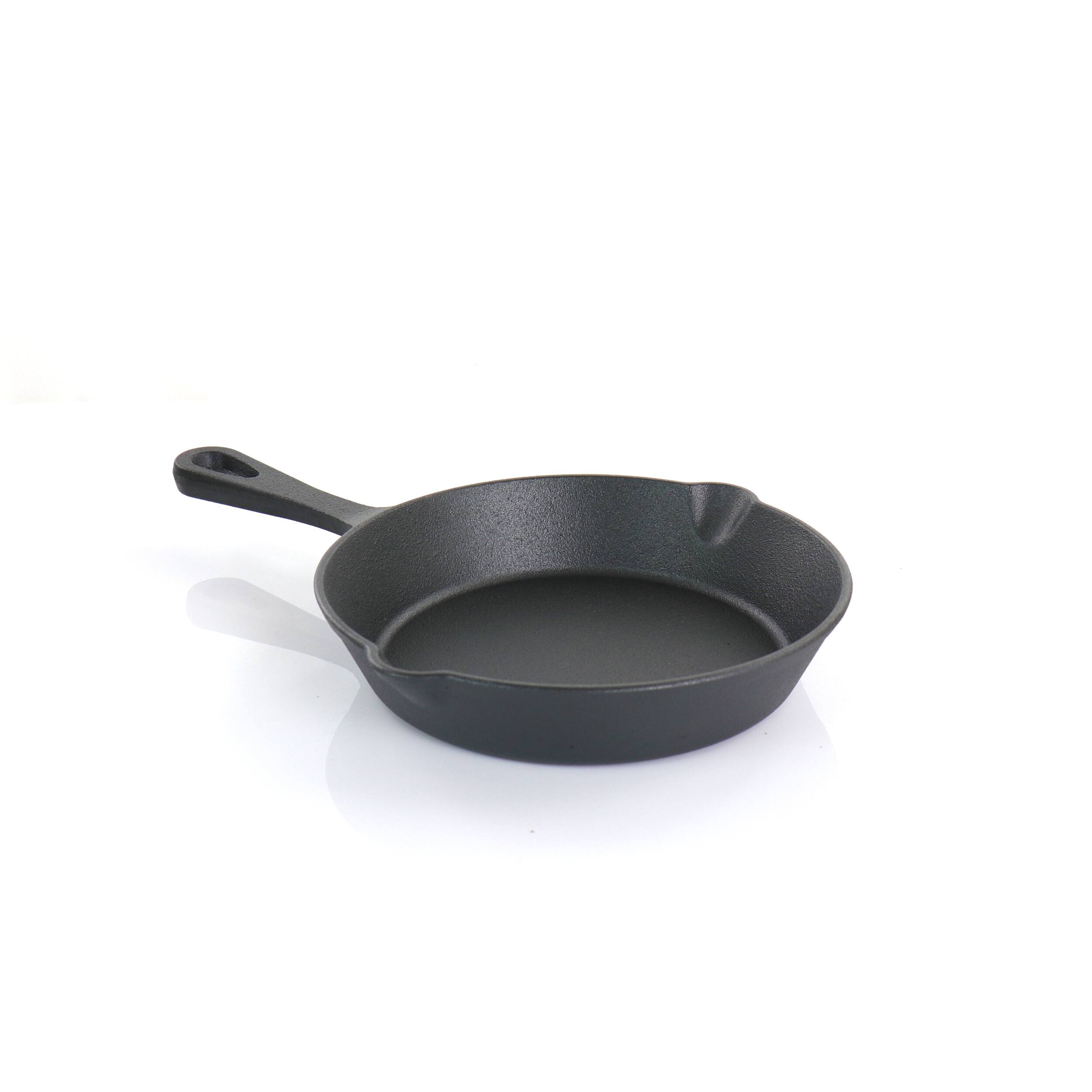Alt View 5. MegaChef - MegaChef Pre-Seasoned Cast Iron 5-Piece Kitchen Cookware Set, Pots and Pans - Black.