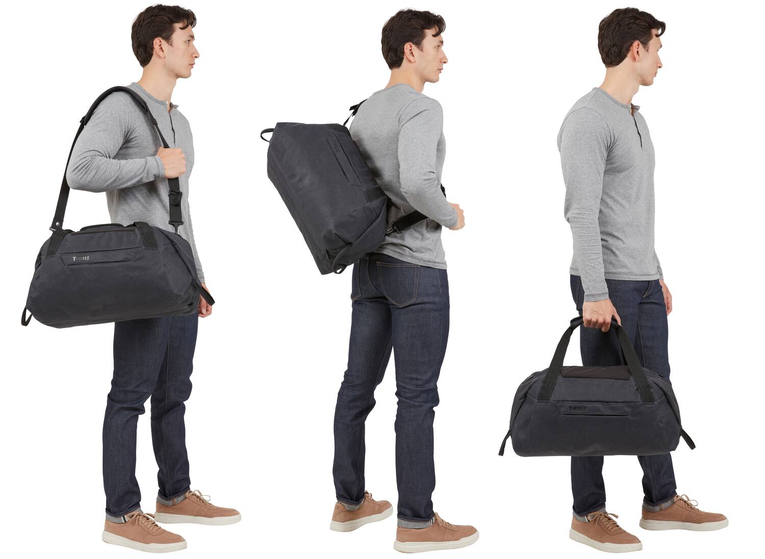 Alt View 7. Thule - Aion Duffel Bag – Eco-Friendly 35L Everyday & Travel Companion - Black.