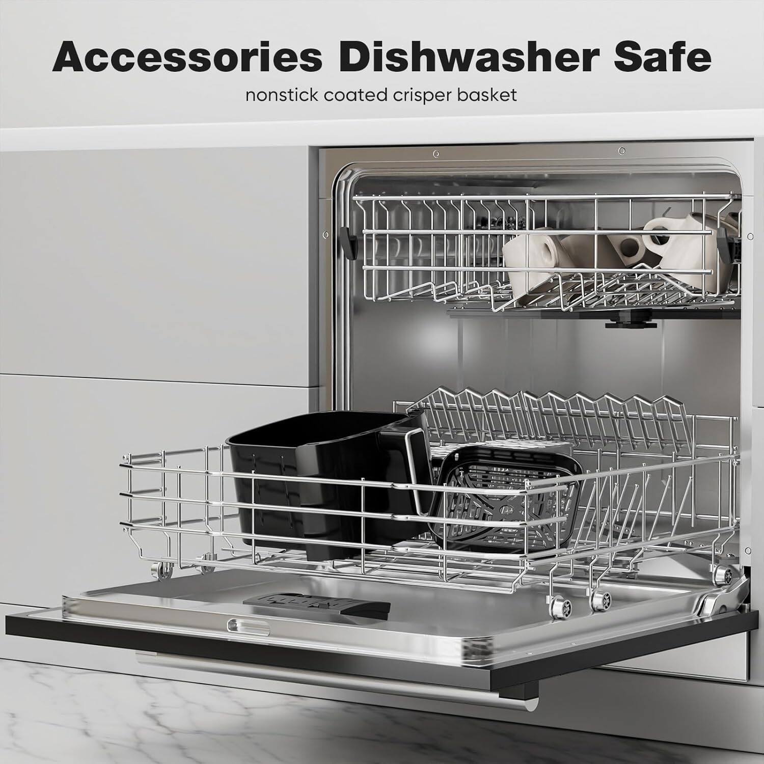 Accessories Dishwasher Safe  
nonstick coated crisper basket