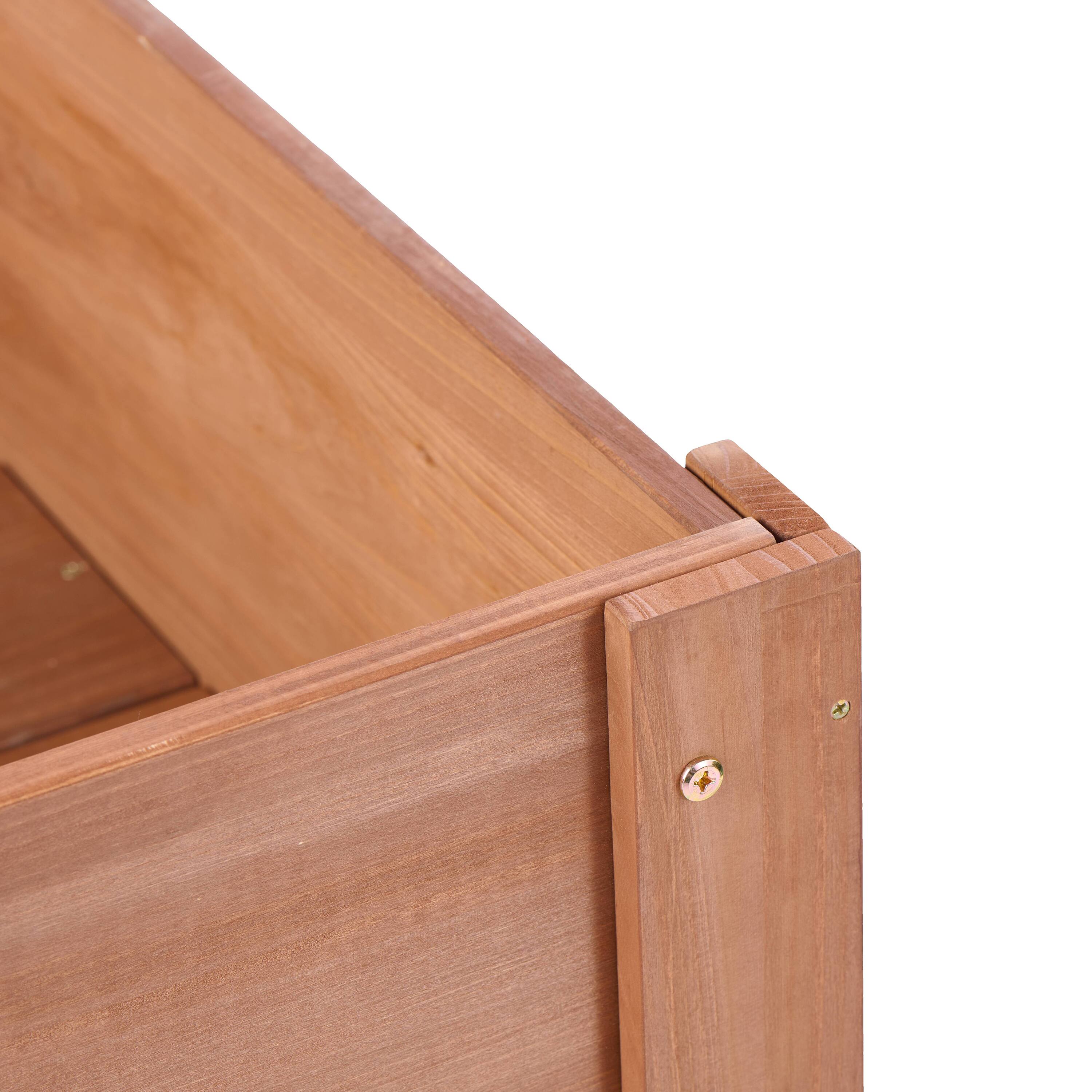 Alt View 7. PAIHOME - Natural Solid Wood Raised Garden Bed with Legs, Elevated Planter Box for Outdoor Plants Fruits Vegetables - 40x20x31 Inch - Brown.