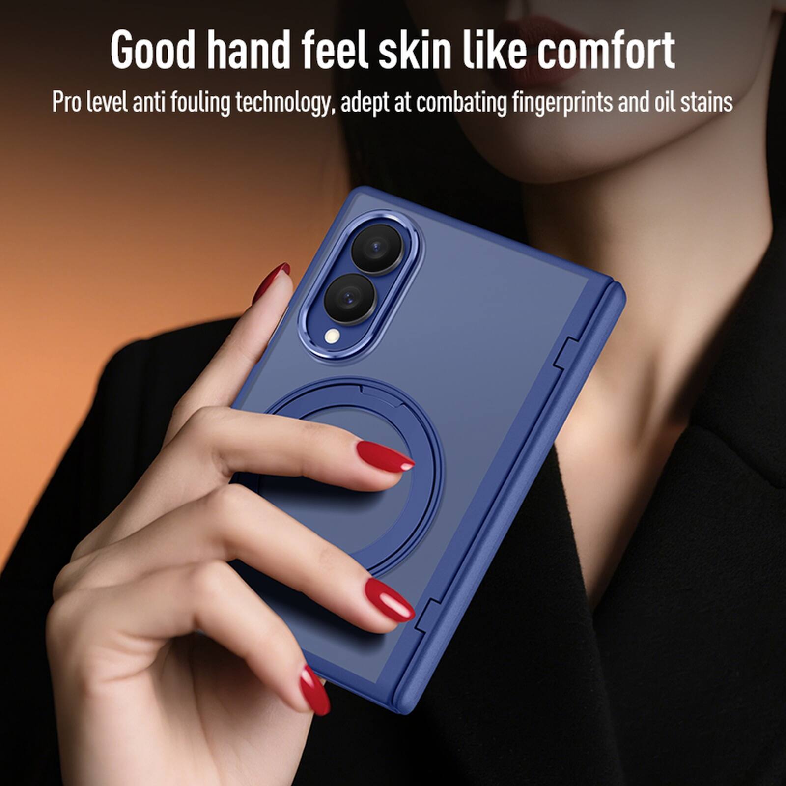 Good hand feel skin like comfort  
Pro level anti fouling technology, adept at combating fingerprints and oil stains