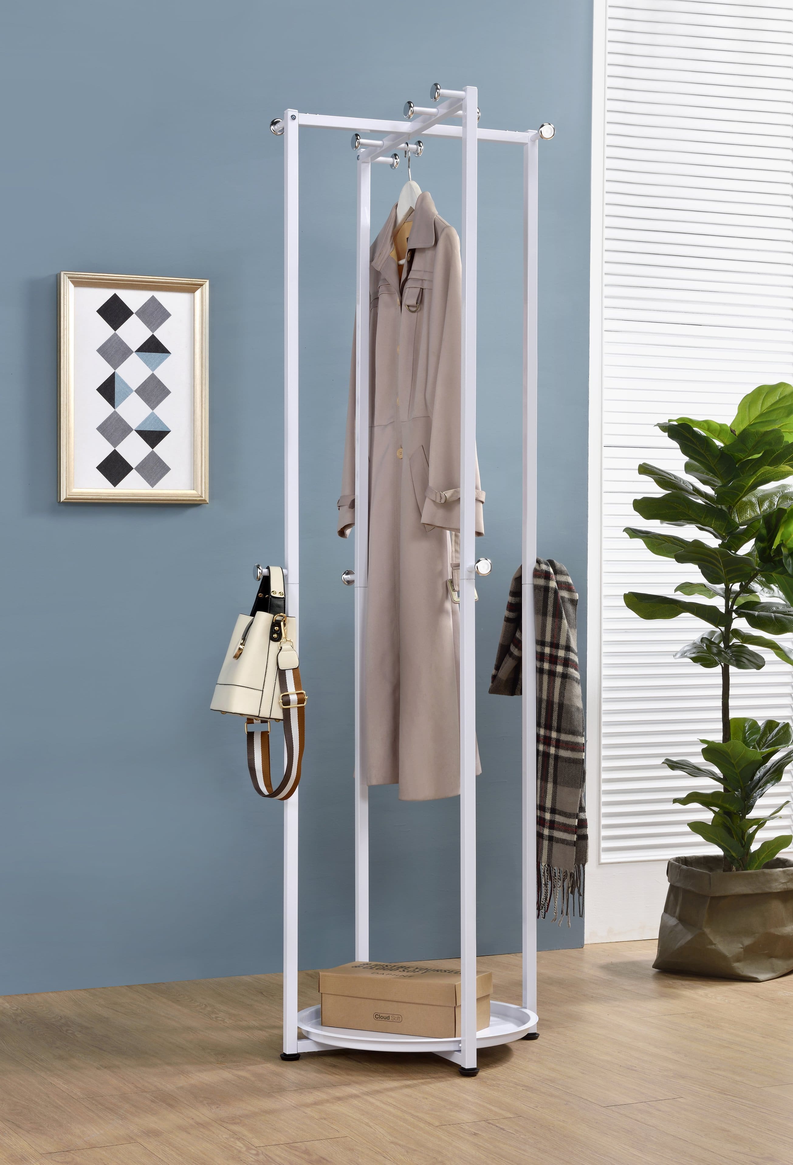 Kings Brand Furniture - Bennett Coat & Hat Rack - White price history on PriceWatchPro