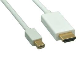 Cable Leader - Mini DisplayPort 1.2 to 4K HDMI Cable, 4K 30Hz with Audio for MacBook, Surface to TV, Monitor, Projector - White