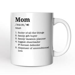 OrnamentallyYou - Mom Definition Mug, Funny Mothers Day Gift - White