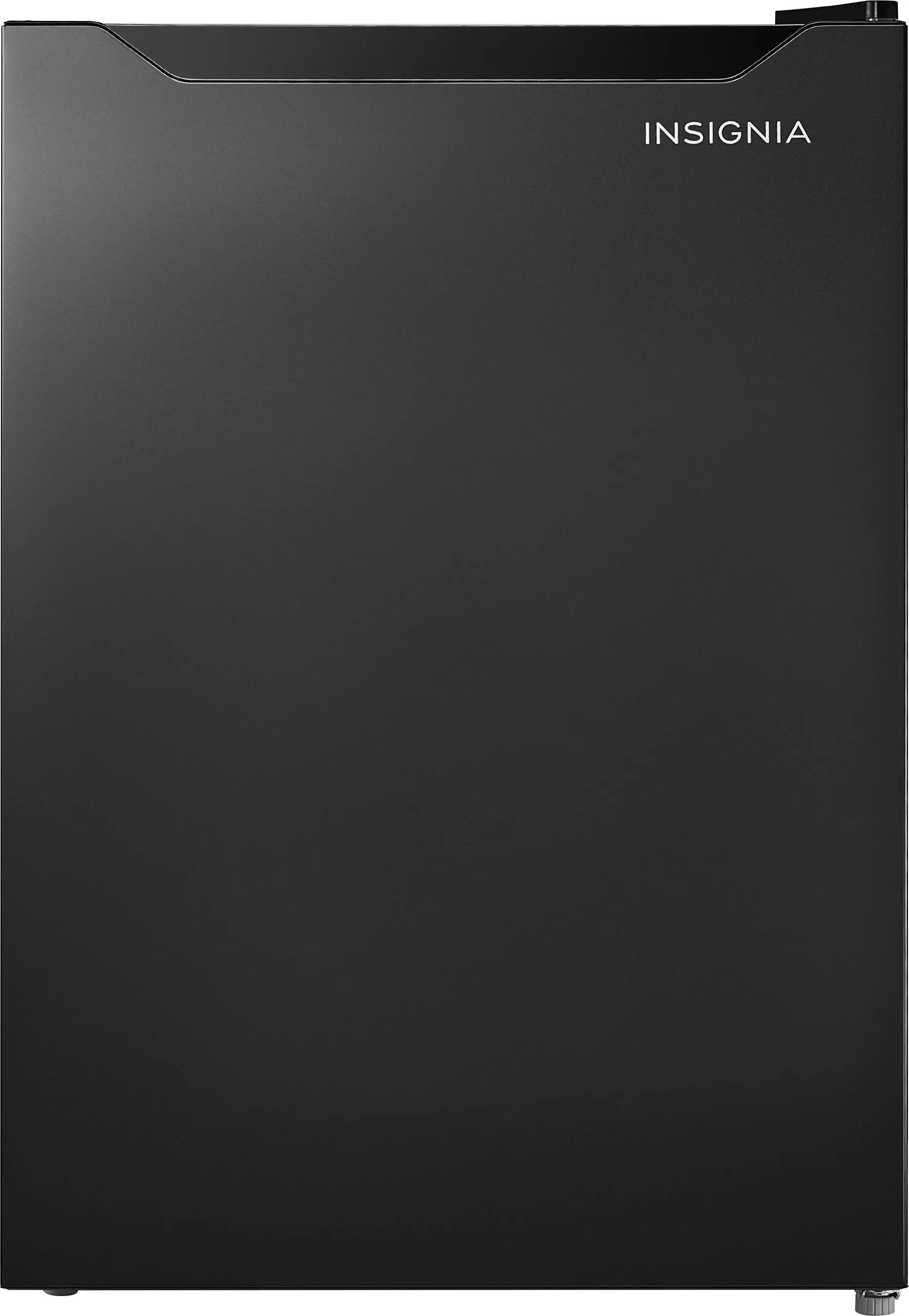 Front. Insignia™ - 2.7 Cu. Ft. Mini Fridge with Door Storage and ENERGY STAR Certification - Black.