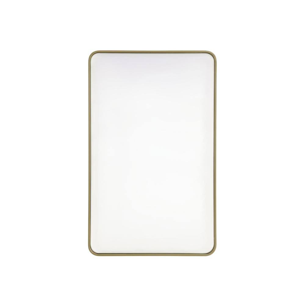 Elegant Decor - Contour Metal Rectangle Mirror 30x48 - Brass price history on PriceWatchPro