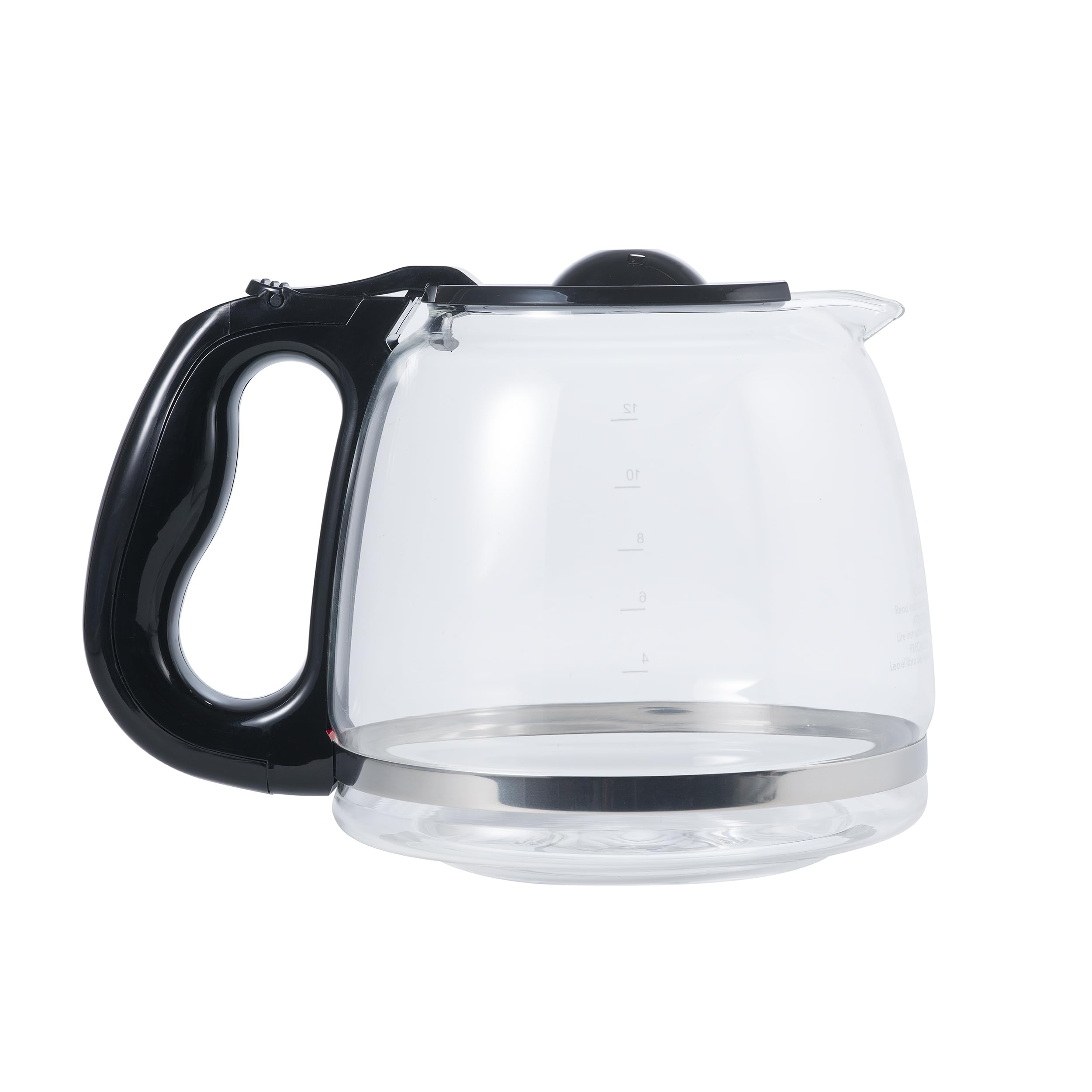 Alt View 5. Dapper Styles - Replacement 12-cup Glass Carafe For +decker Coffee Makers (2 Extra Lids) - Default.