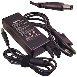 DENAQ - 19-Volt DQ-384020-7450 Replacement AC Adapter for HP Laptops - Black