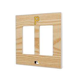 Keyscaper - Pittsburgh Pirates Baseball Bat Design Double Rocker Light Switch Plate - Multicolor