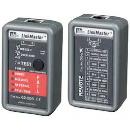 IDEAL - LinkMaster RJ45 CAT5E/6 Ethernet Wiremapper Tester - Gray