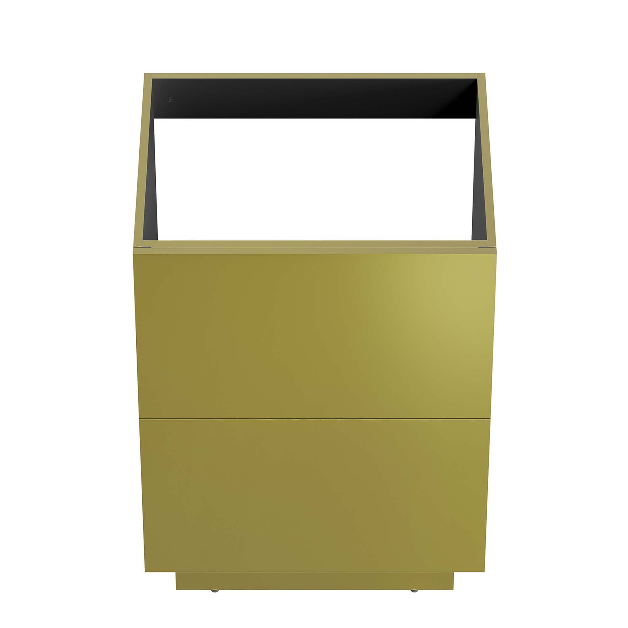 Alt View 4. Modway - Quantum Bathroom Cabinet Basin Not Included by Modway - Gold.