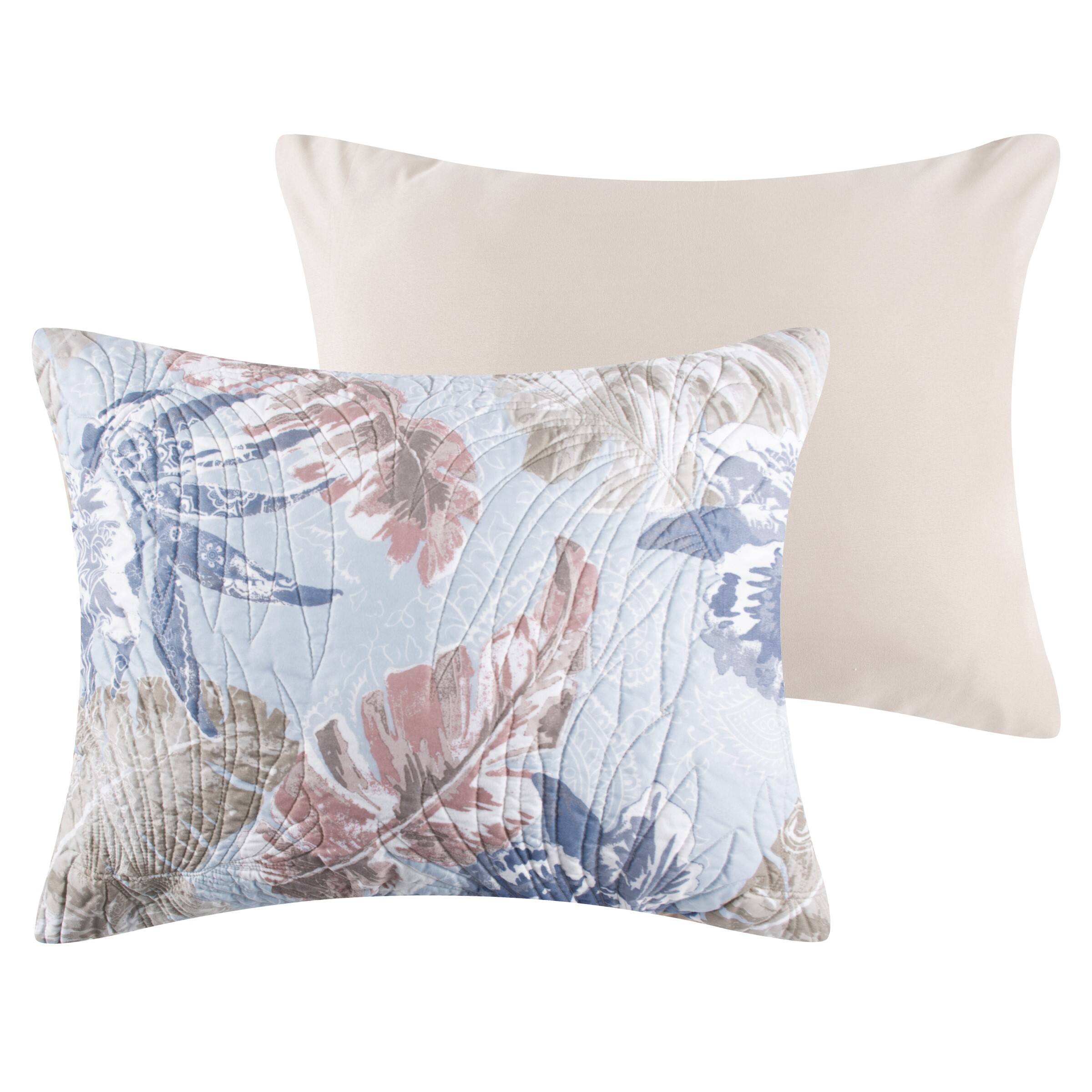 Angle. BreeBe - Tropics Mist Sham Standard - Mist.