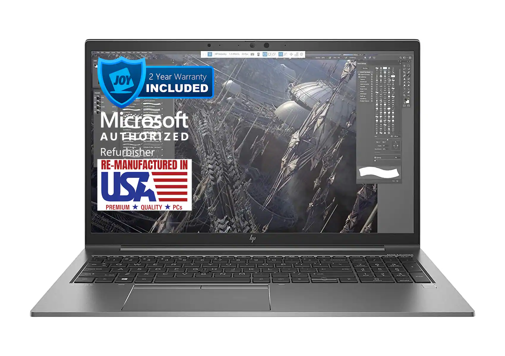 HP - Refurbished Excellent - ZBook Firefly 15 G7 15.6" Refurbished Laptop - Intel Core i7 with 32GB RAM - Nvidia Quadro P520 4GB - 512GB SSD - Silver