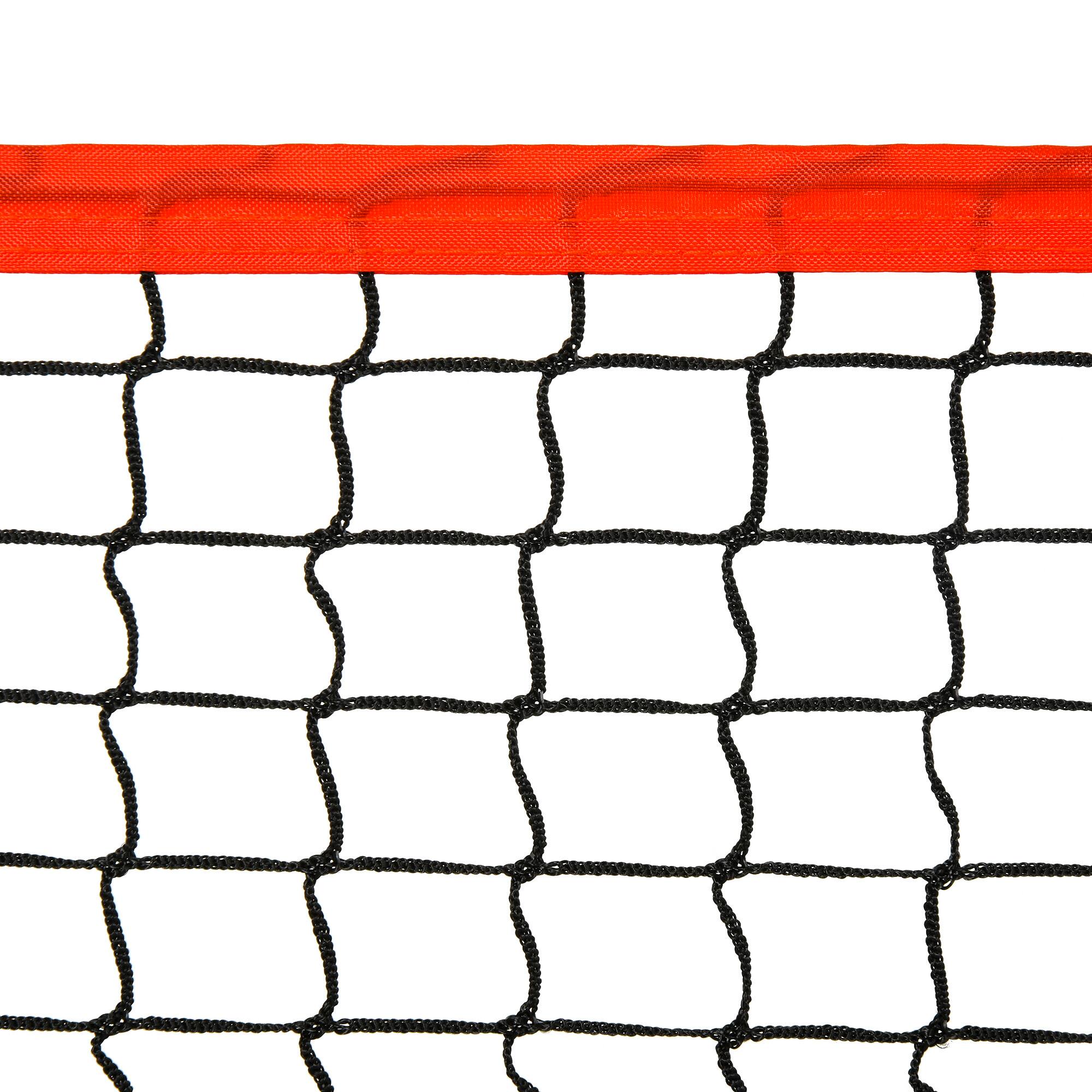 Alt View 7. Soozier - 10ft Portable Soccer Tennis/Pickleball/Badminton/Mini Tennis Net w/ Sideline for Training with Included Storage Bag - Black, Red.