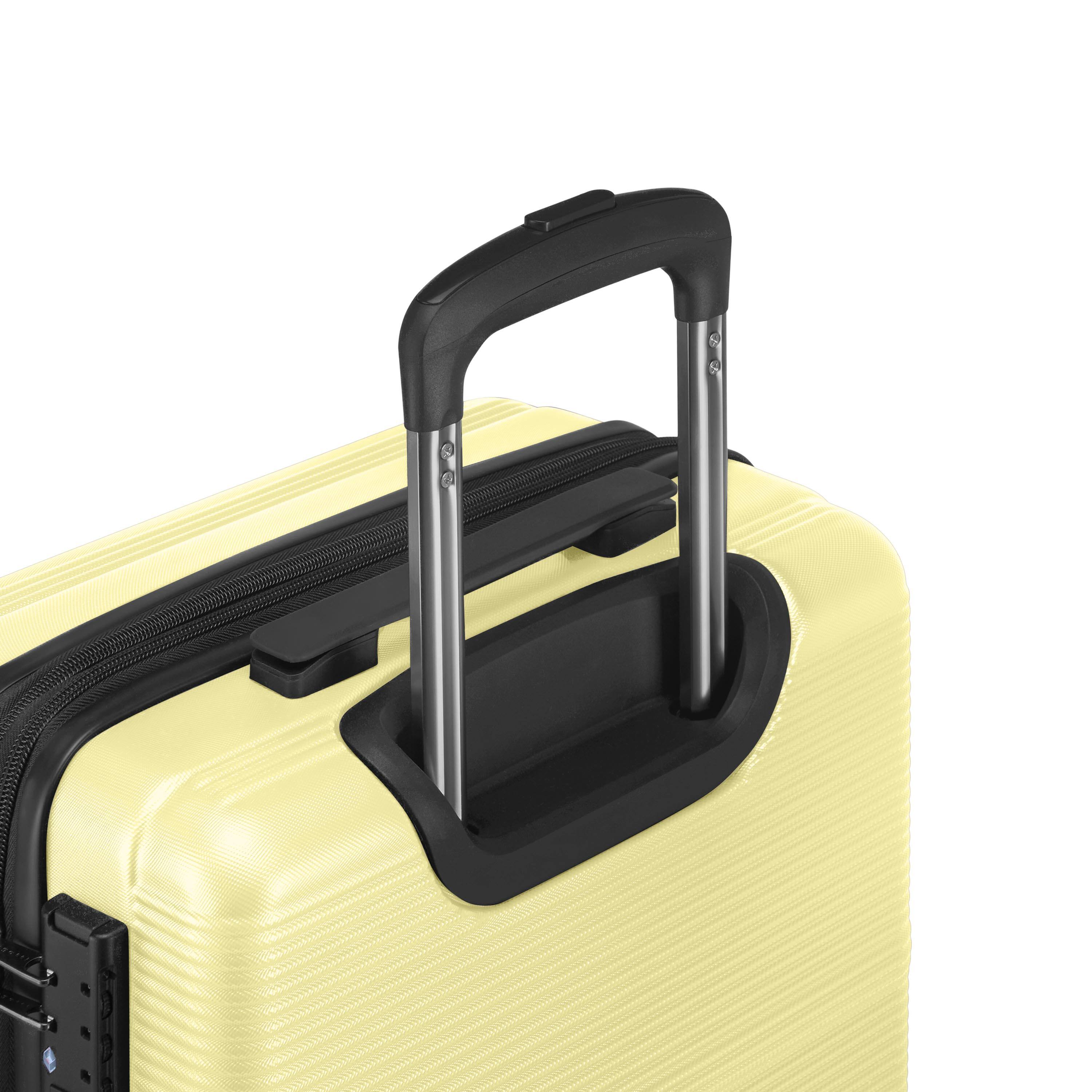 Alt View 4. Bugatti - Bugatti Brussel 3 Piece Hardside Luggage Set - YELLOW.