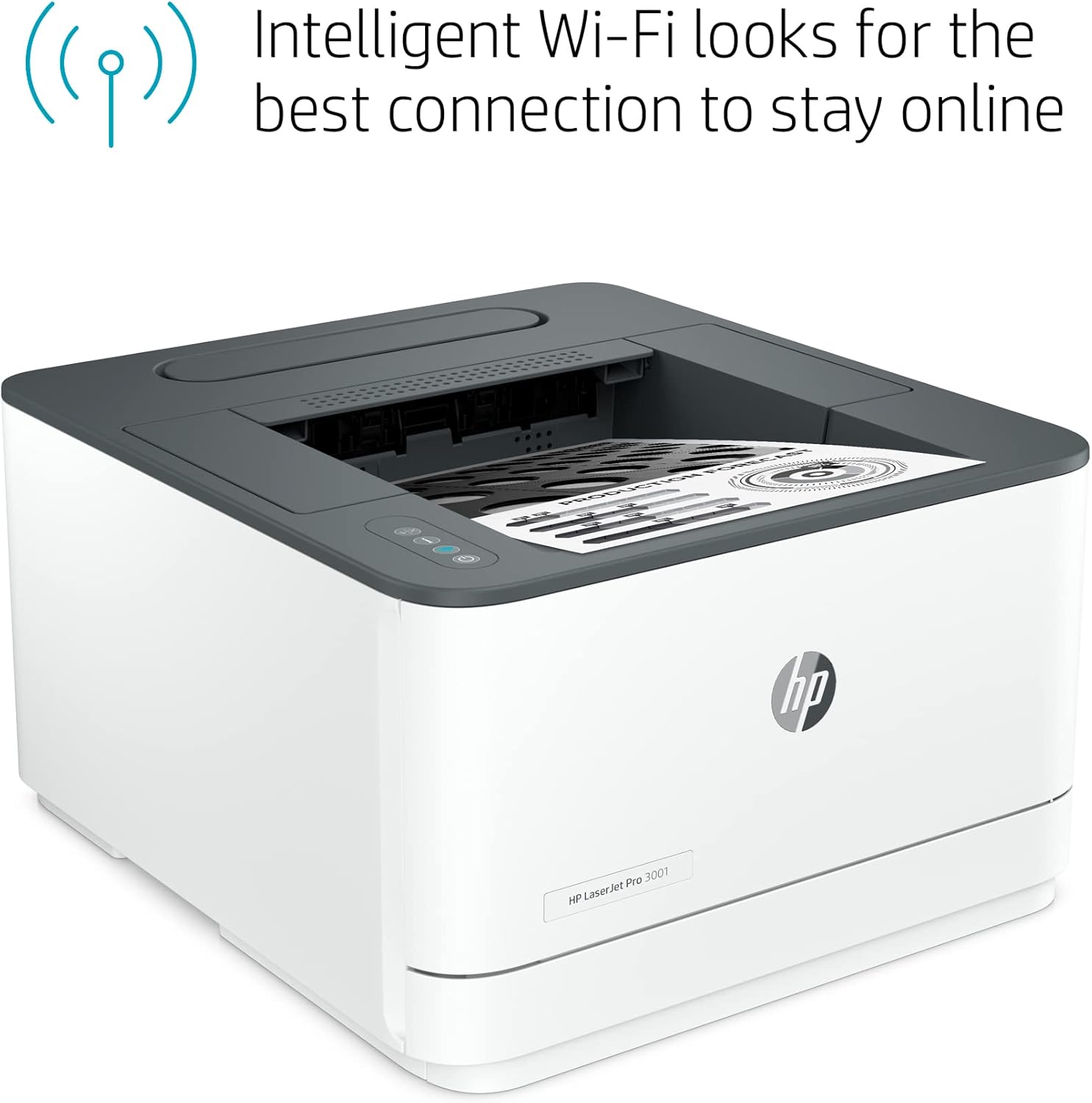 Intelligent Wi-Fi looks for the best connection to stay online

HP LaserJet Pro 3001