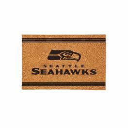 Evergreen Enterprises - Seattle Seahawks 24" x 36" Outdoor Monochrome Team Logo Coir Mat - Brown