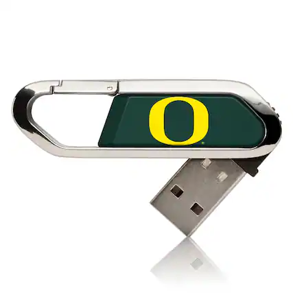 Front. Keyscaper - Oregon Ducks 16GB Clip USB Flash Drive - Multicolor.