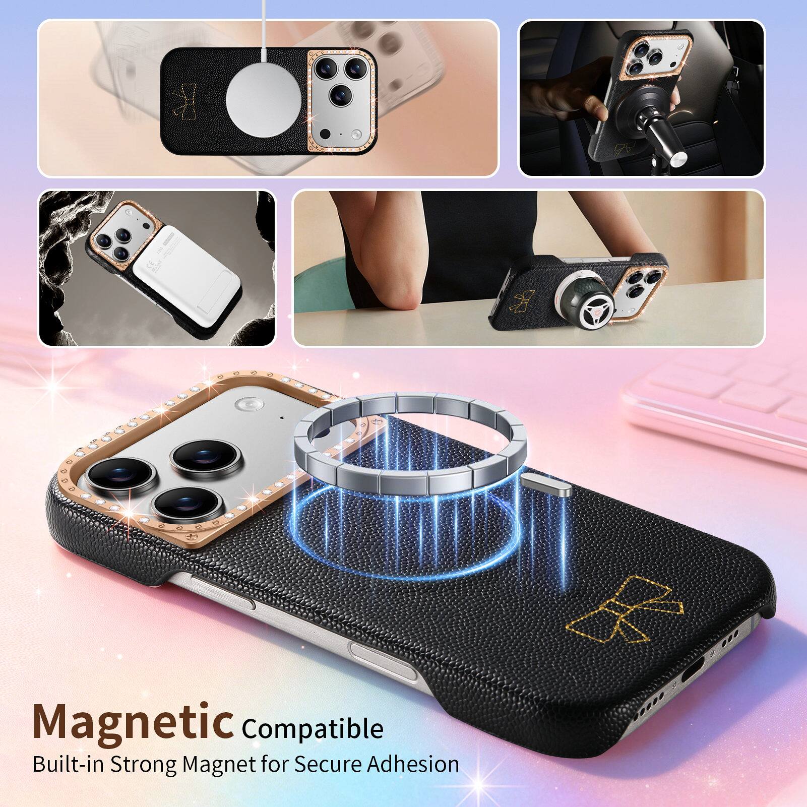 Magnetic Compatible  
Built-in Strong Magnet for Secure Adhesion