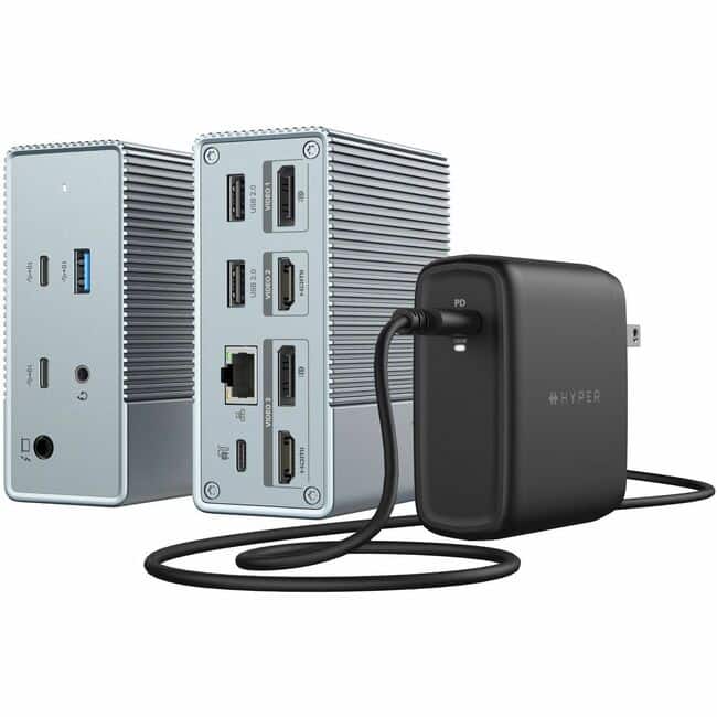 Hyper - Targus HyperDrive GEN2 12-in-1 USB-C Docking Station with Power - for Monitor, Notebook - 100 W - USB Type C - 3