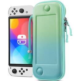 Kitcheniva - Hard Shell Travel Case For Nintendo Switch OLED 2021 And Switch 2017 - Seaside Ombre