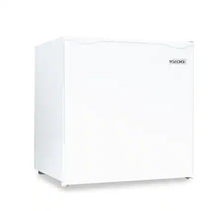 Front. Igloo - 1.6 cu. ft. Single Door Refrigerator with Freezer - White.