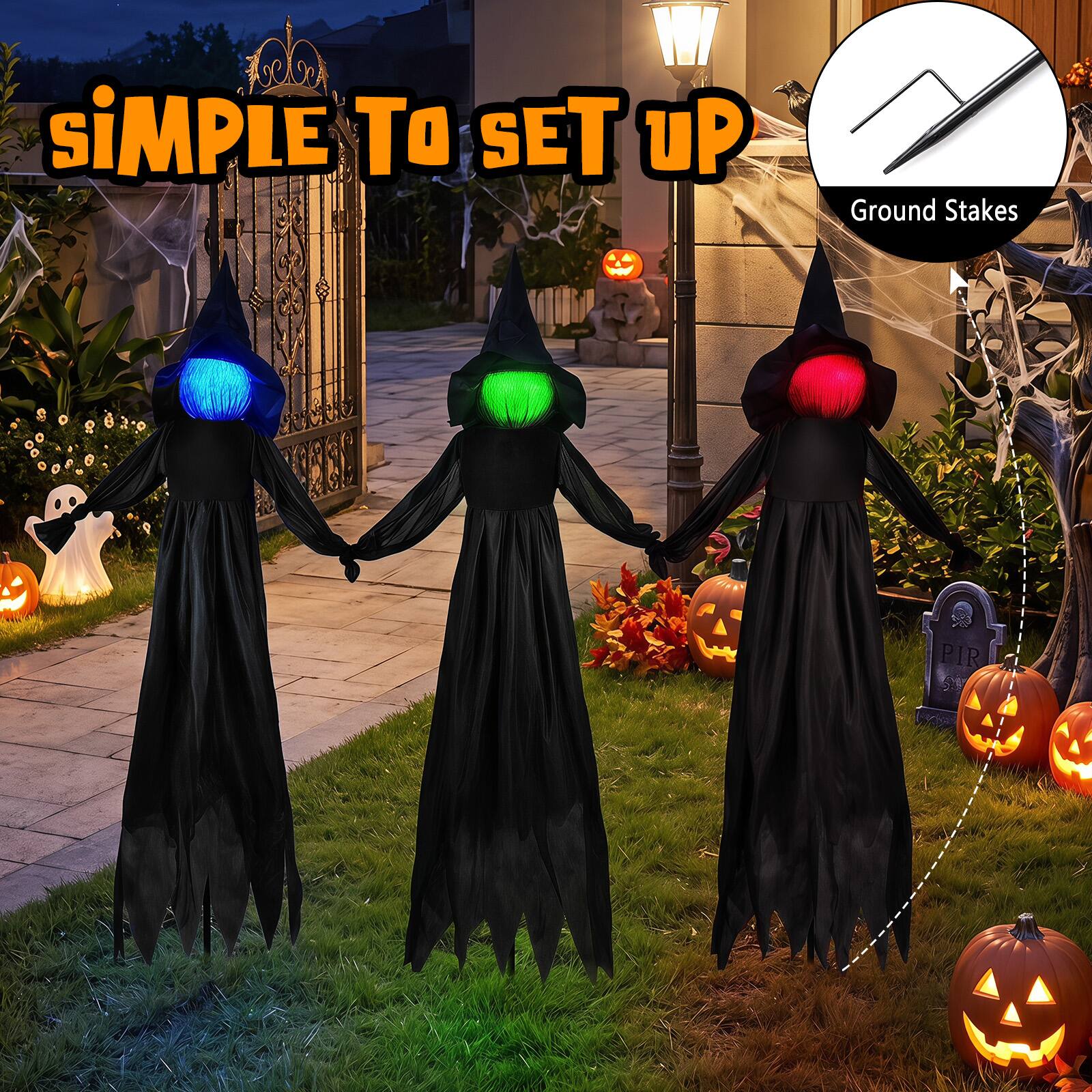 SiMPLE To SET UP  
Ground Stakes