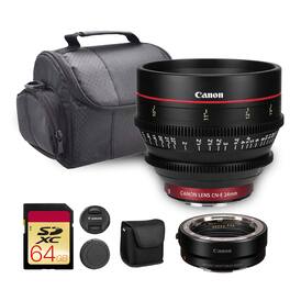Canon - CN-E 24mm T1.5 L F Cinema Prime Lens | Cine Lens with Fast T1.5 Aperture + More - Black