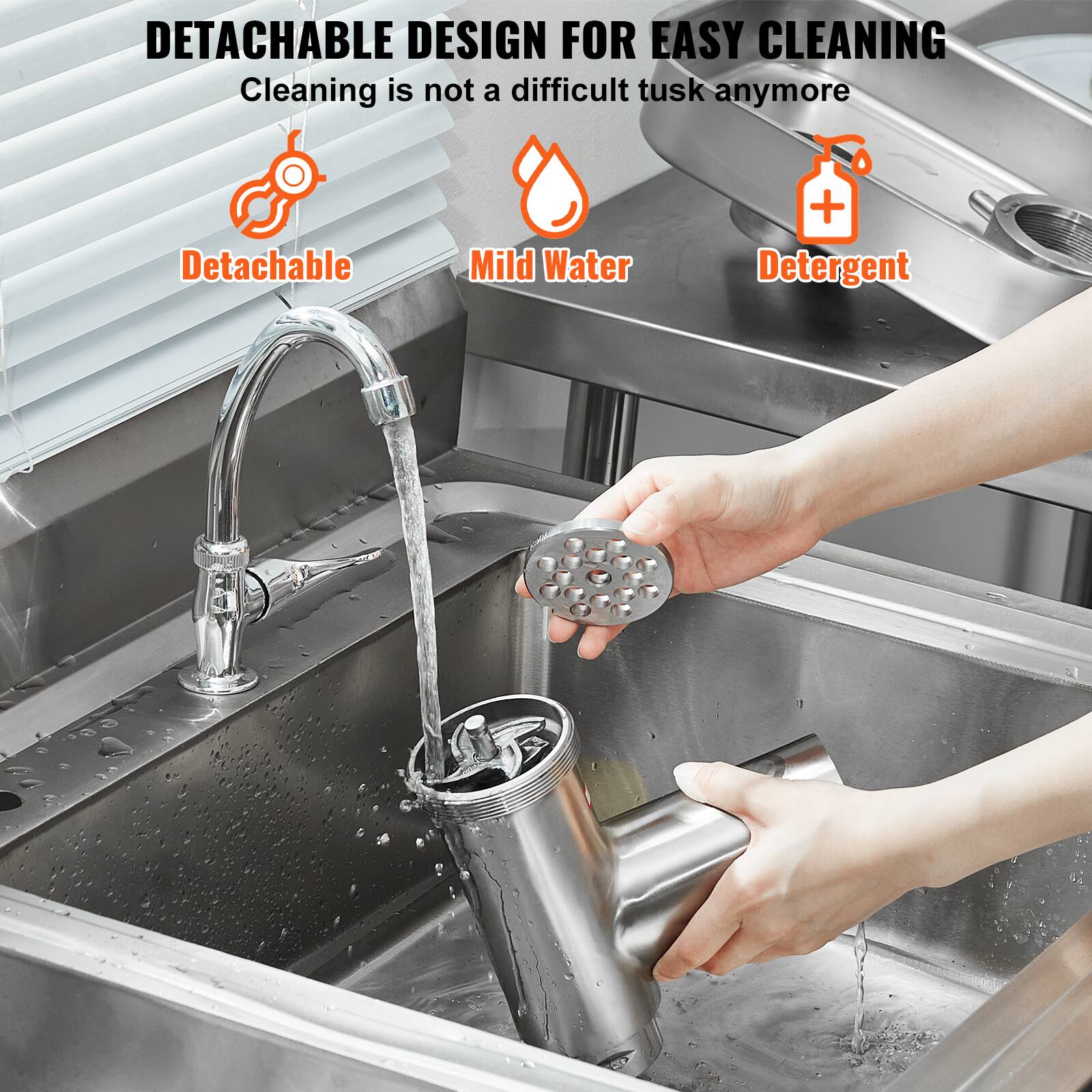DETACHABLE DESIGN FOR EASY CLEANING
Cleaning is not a difficult tusk anymore
Detachable
Mild Water
Detergent