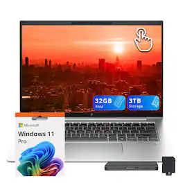 HP - EliteBook 845 G11 14" FHD+ Touchscreen Laptop,AMD Ryzen 7 8840U,32GB RAM,2TB SSD+1TB Dock Set,Win 11 Pro - Silver