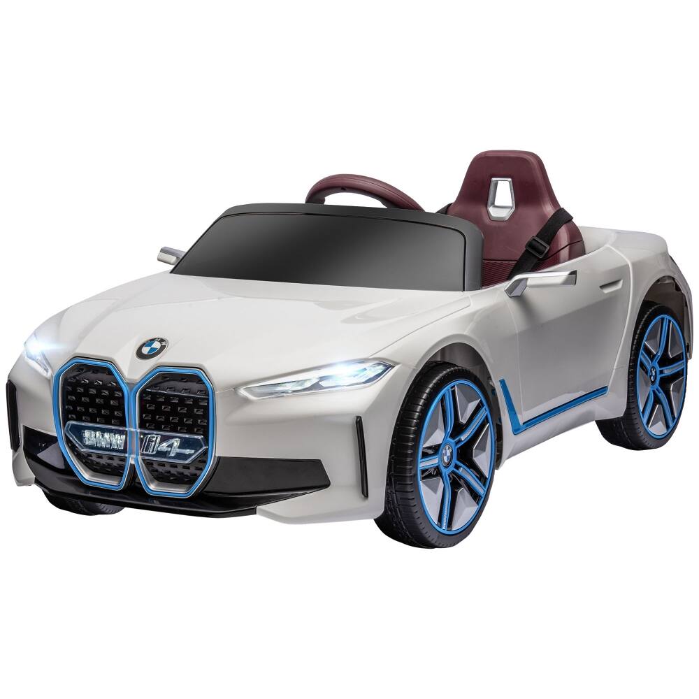 Left. Ropilly - Ropilly 12V Licensed BMW Ride On Car Kids Electric Car with Remote Control White.