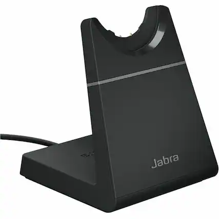 Front. Jabra - Jabra Cradle - Wired - Headset - USB Type C - Black - Black.