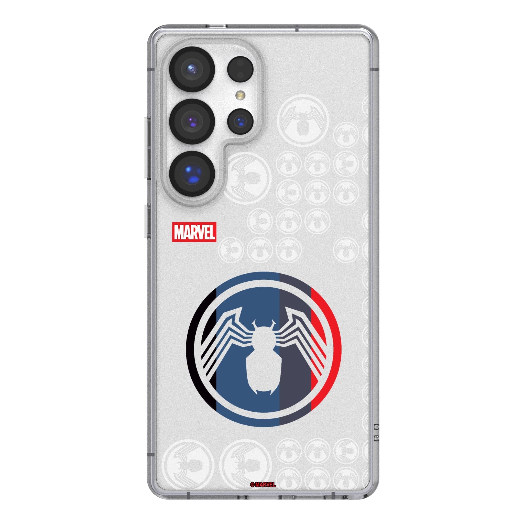 Keyscaper - Marvel Sigil Clear Phone Case - Samsung Galaxy S25 - Venom