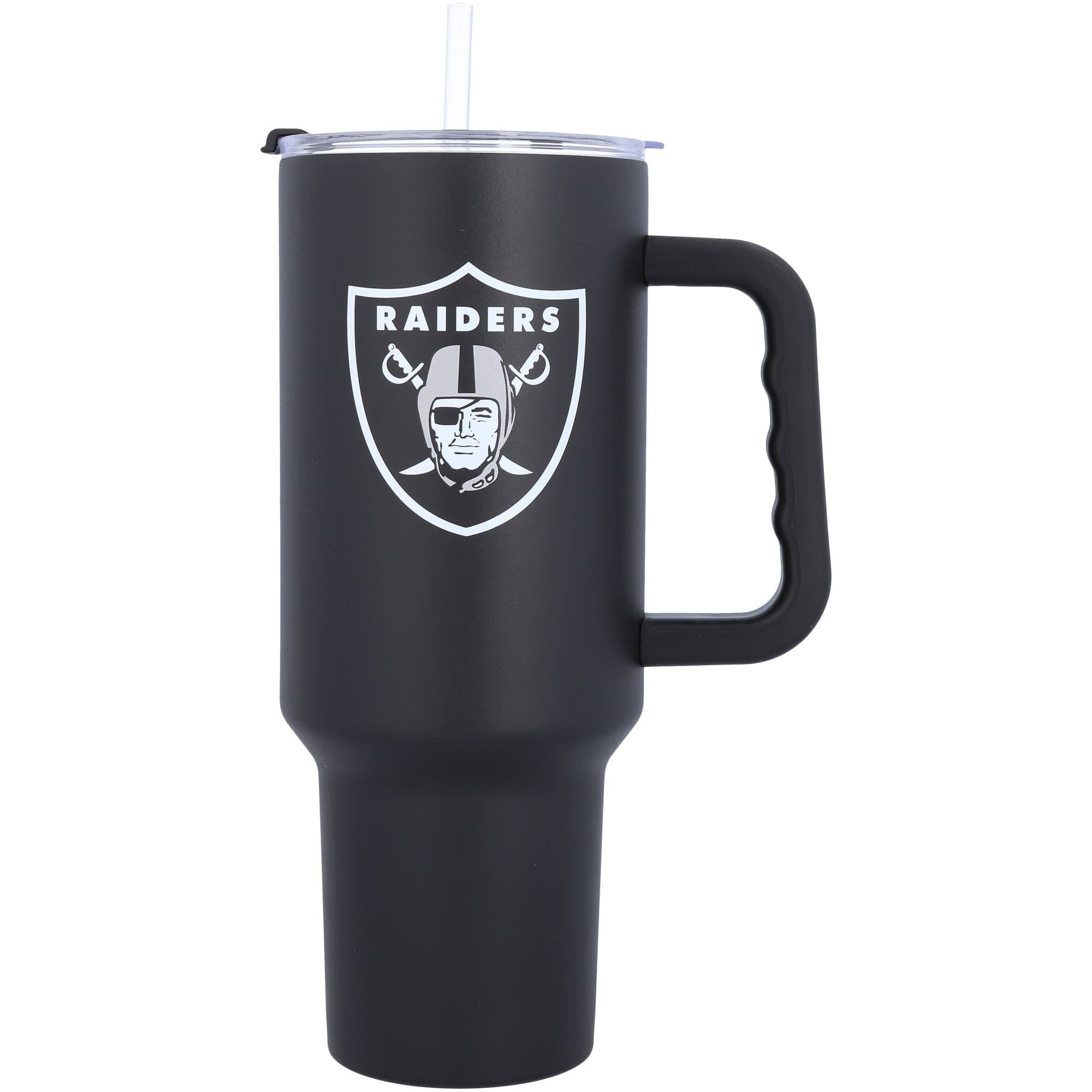 Logo Brands - Las Vegas Raiders 40oz. Travel Tumbler with Handle - Multicolor