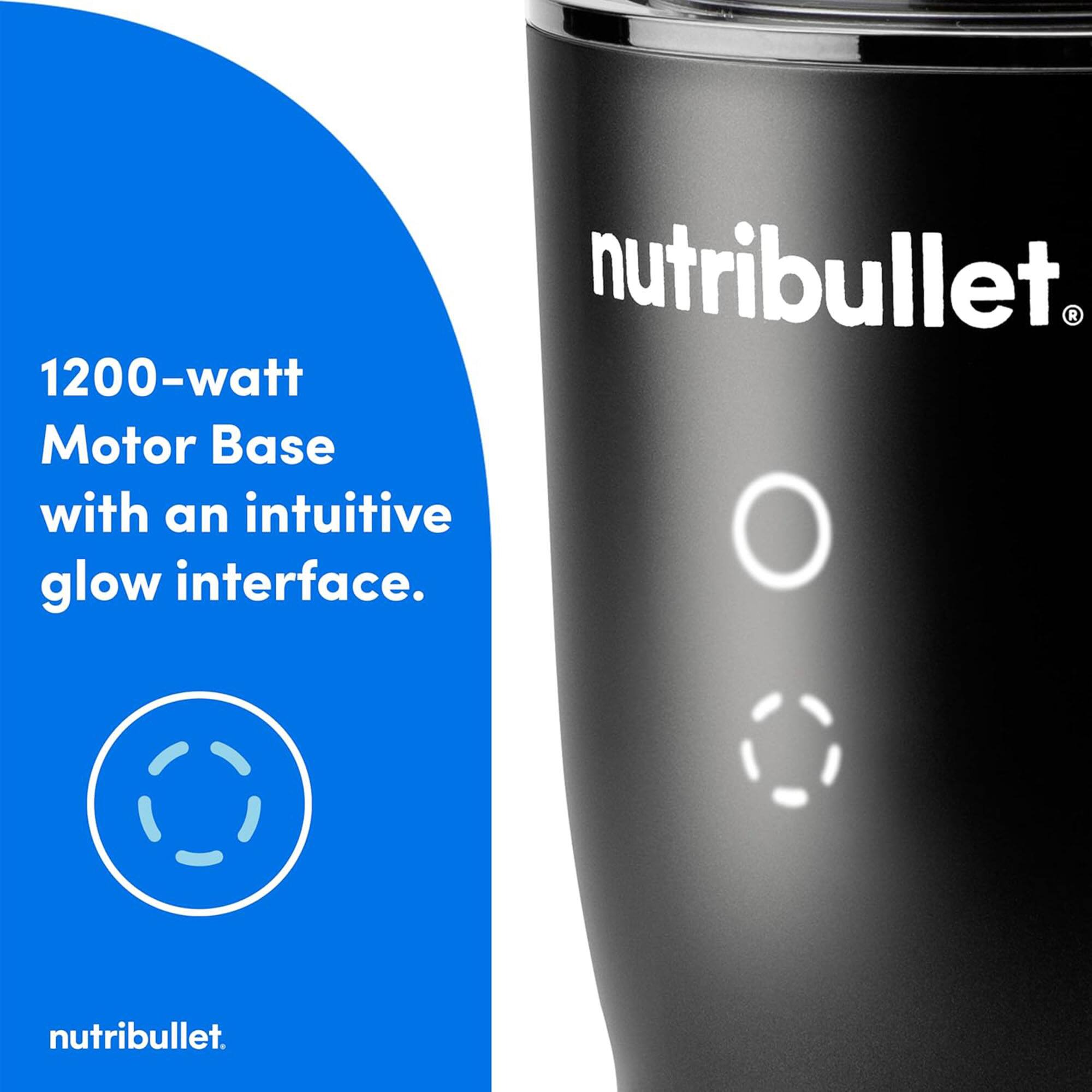 nutribullet.  
1200-watt Motor Base with an intuitive glow interface.  
nutribullet.